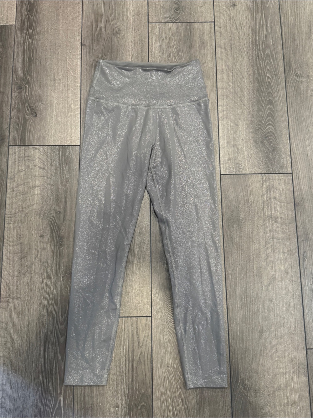 Beyond Yoga Women’s Silver Glitter Leggings Sz M